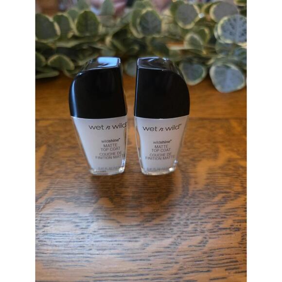 2 Pack Wet n Wild Shine Nail Polish Color 452A Matte Top Coat 0.41 oz - Picture 1 of 4